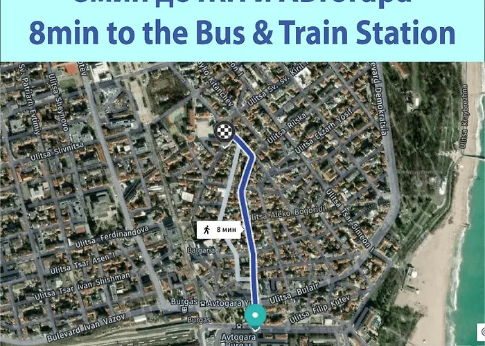 Summer Square - 2 Bedrooms Retro Flat With Great Location, 1st Fl Burgas